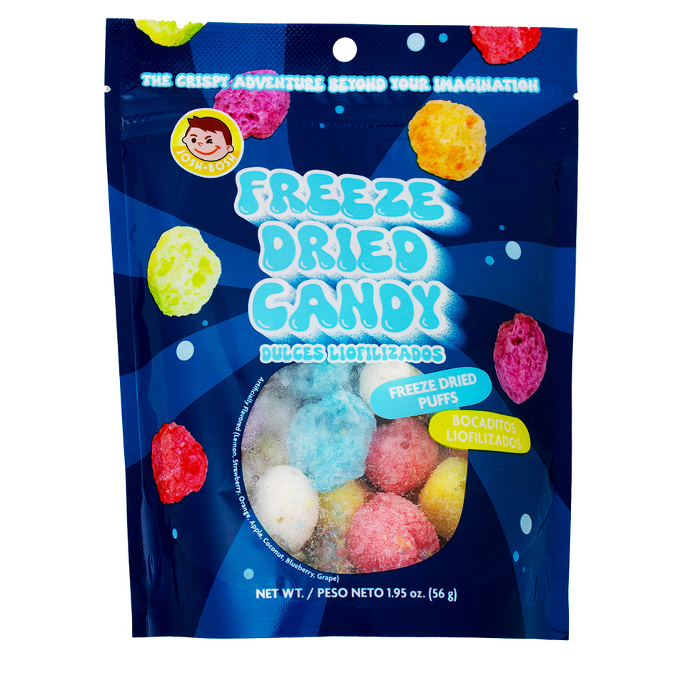 Josh Bosh Freeze Dried Candy Puffs Assorted Fruits - 1.95oz