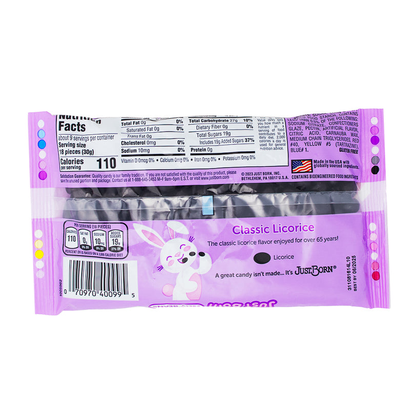 Just Born Licorice Flavored Jelly Beans - 10oz