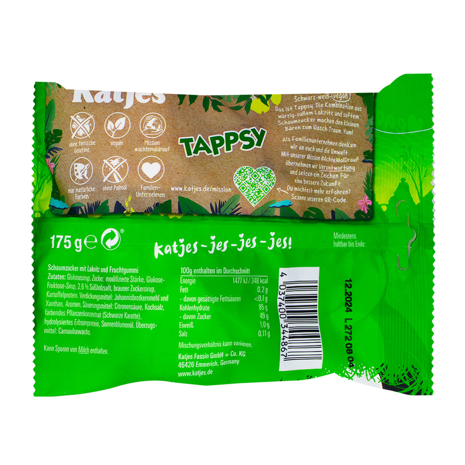 Katjes Tappsy - 175g  Nutrition Facts Ingredients