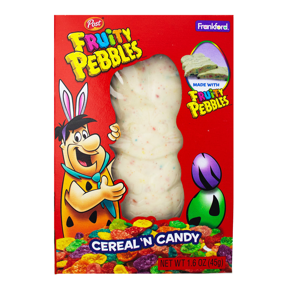 Fruity Pebbles White Chocolate Bunny - 1.6oz