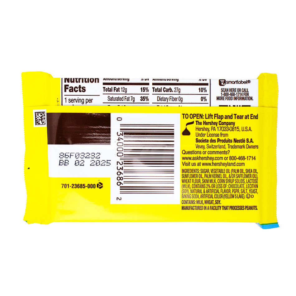 Kit Kat Lemon White Creme - 1.5oz  Nutrition Facts Ingredients
