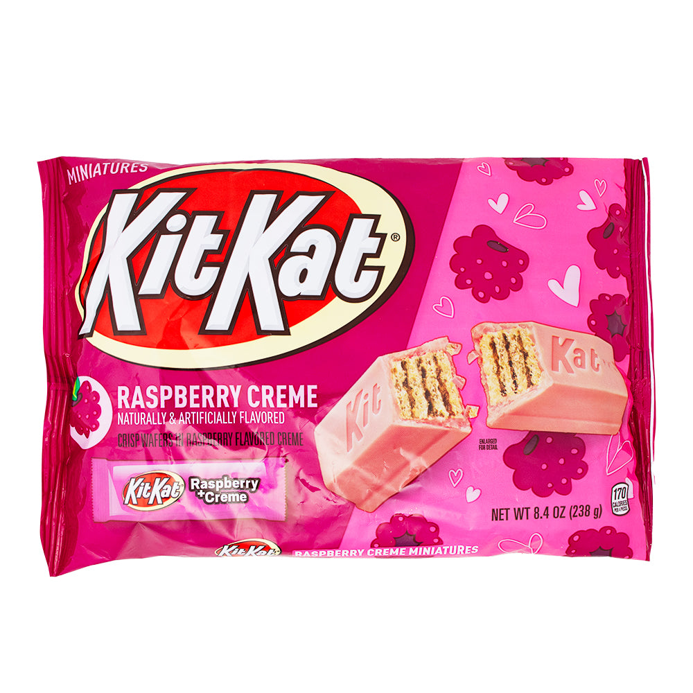 Kit Kat Raspberry + Cream Miniatures -7.5oz | Candy Funhouse – Candy ...