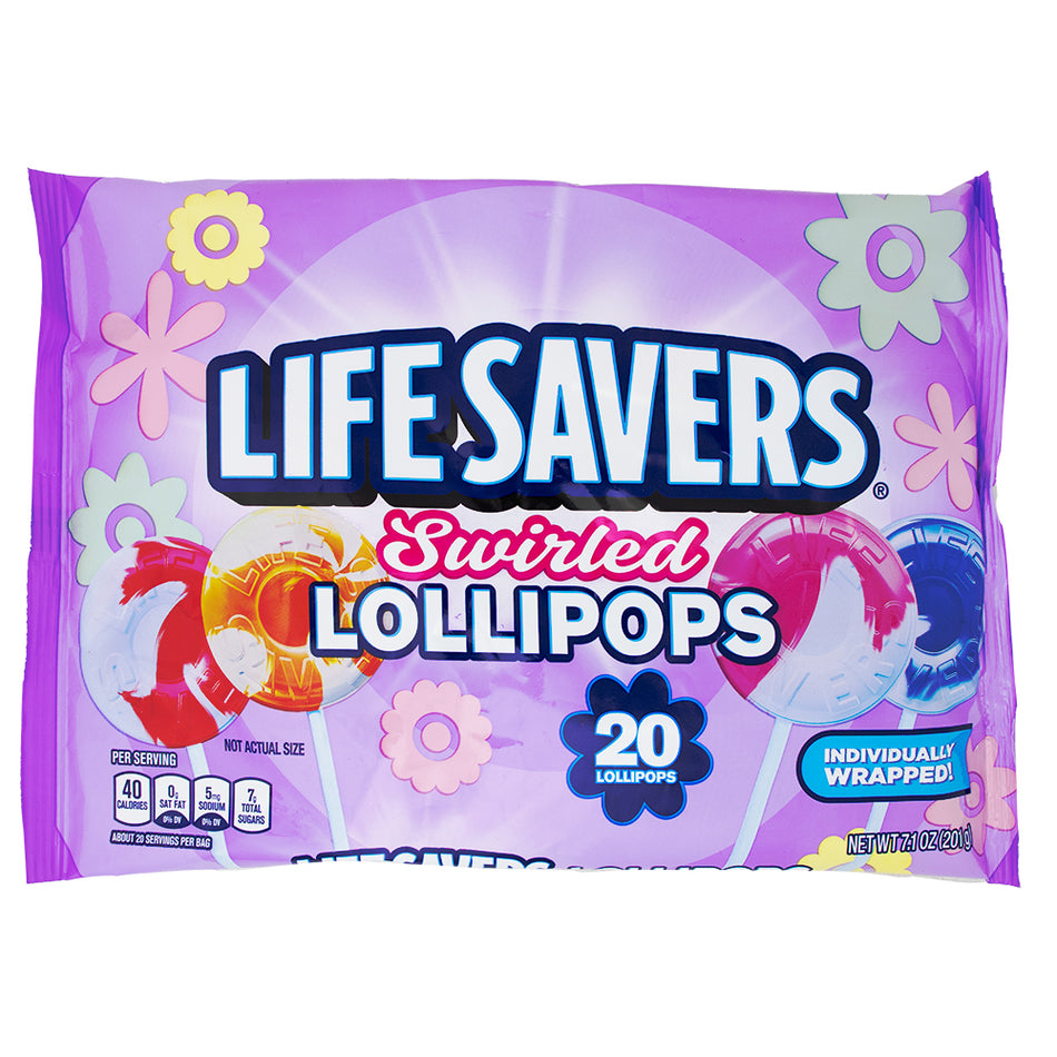 Lifesavers Swirled Lollipops 20 Pieces - 7.1oz