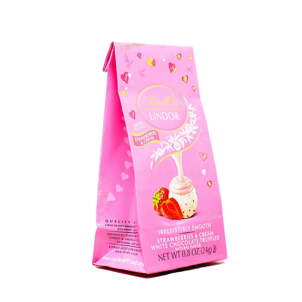 Lindor Valentine Strawberries and Cream Mini Bag - .8ozLindor Valentine Strawberries and Cream Mini Bag - .8oz 