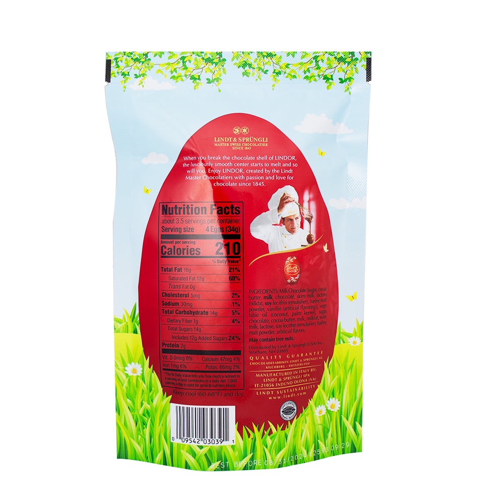 Lindt Milk Chocolate Easter Egg Pouch - Lindt chocolate - Milk Chocolate Easter Egg - Easter egg pouch