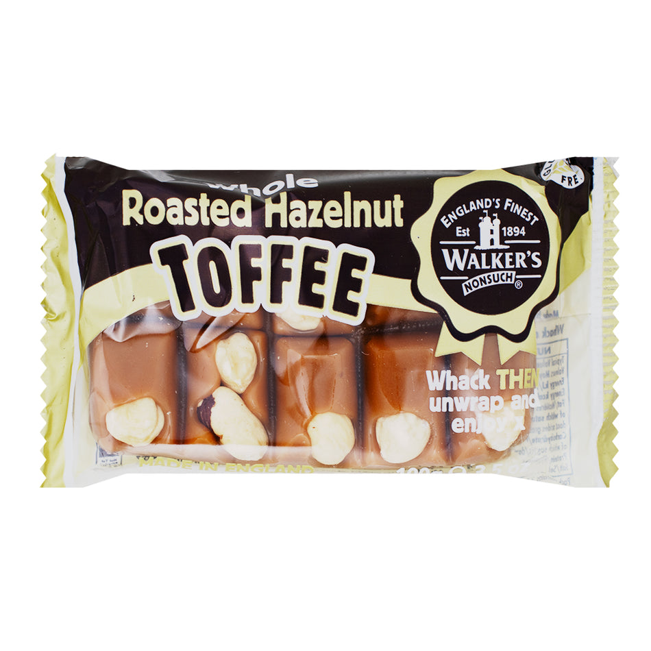 Walker's Roasted Hazelnut Toffee Bars - 100g UK