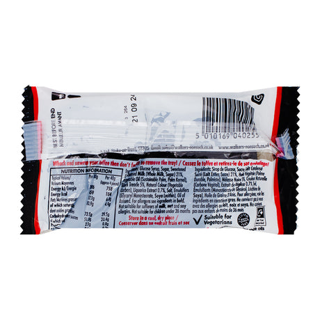 Walker's Liquorice Toffee Bars (UK) - 100g Nutrition Facts Ingredients
