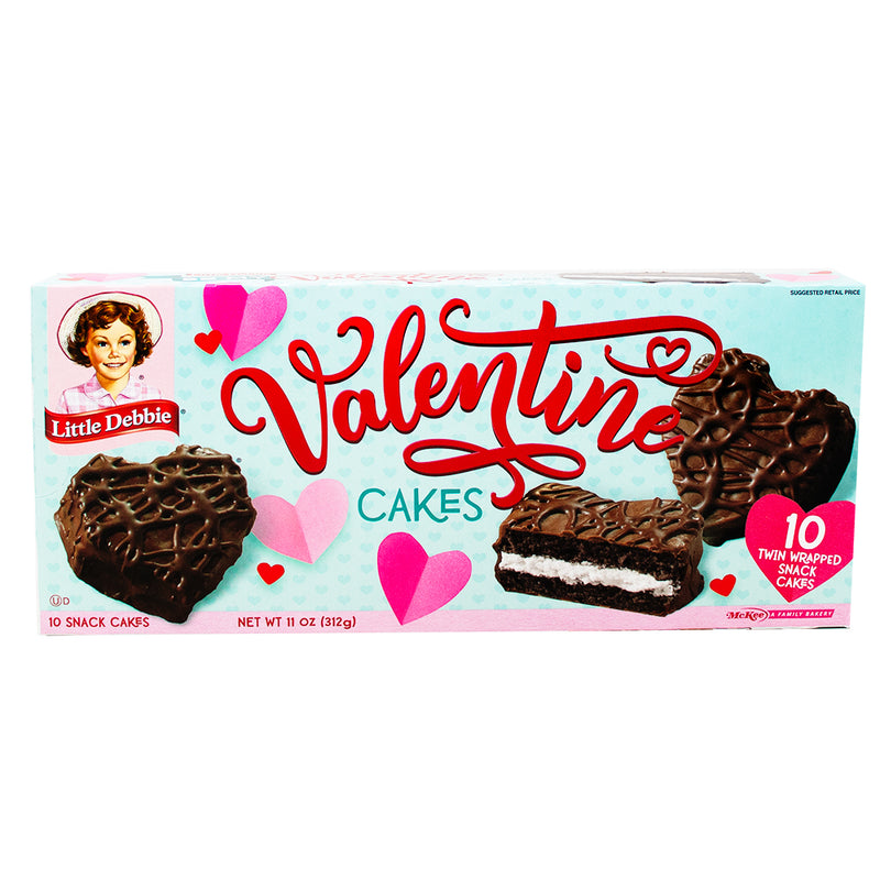 Valentine Little Debbies Valentine Chocolate Snack Cake - 10 Pack