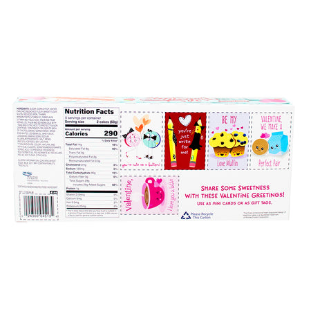 Little Debbie Valentine Strawberry Heart Cakes (10 Pieces) - 315g  Nutrition Facts Ingredients