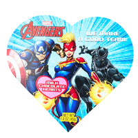 Marvel Heroes Chocolate Hearts - 1.6oz - Marvel Candy - Marvel Chocolate - Marvel Heroes Chocolate Hearts - Marvel Heroes - Chocolate Hearts