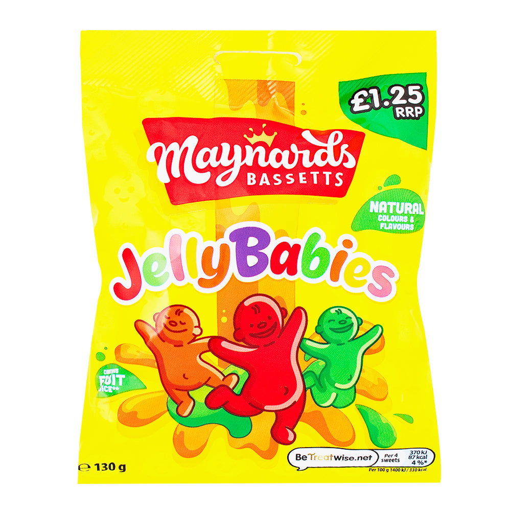 Maynards Bassetts Jelly Babies - 130g | Candy Funhouse – Candy Funhouse CA