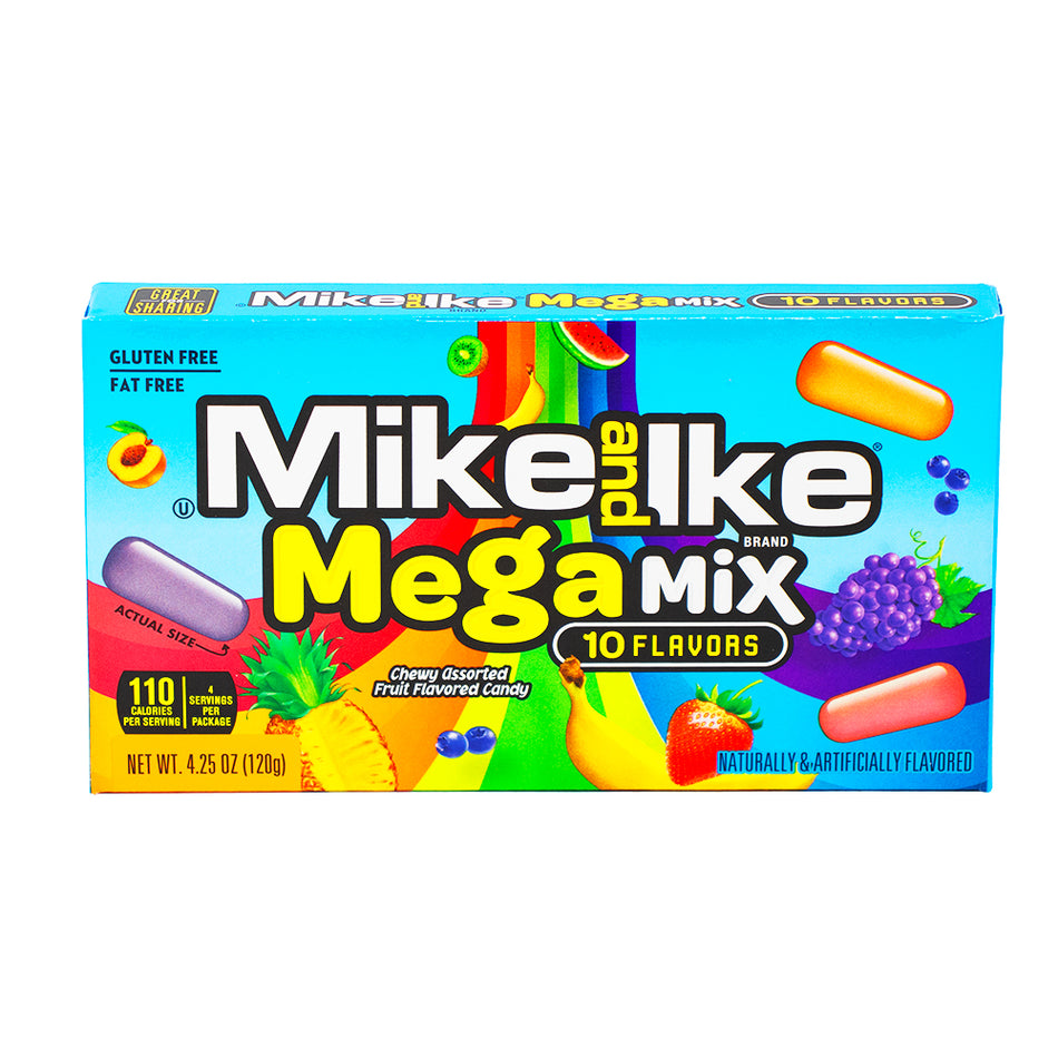 Mike and Ike Mega Mix Sour Candy - 4.255oz