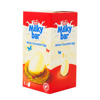 Milkybar White Chocolate Egg (UK) - 65g - Milkybar Chocolate - Milkybar - White Chocolate - Milkybar White Chocolate Egg - White Chocolate Easter Egg - UK Candy - Easter Chocolate Treats - Easter Egg Candy - British Candy - British Chocolate