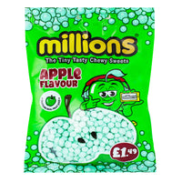 Millions Apple Bag (UK) - 110g - Millions Candy - British Candy - UK Candy - Apple Candy - Apple Flavoured Candy - Millions Apple Bag