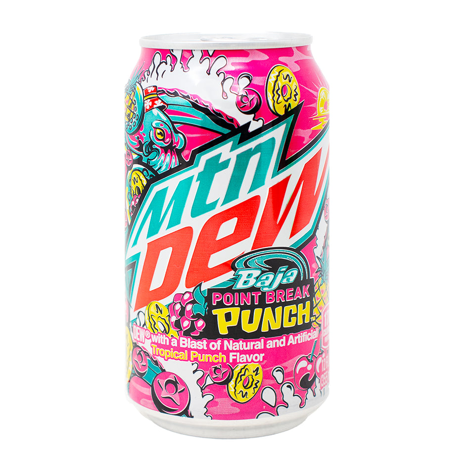 Mountain Dew Baja Point Break Punch Soda - 355mL