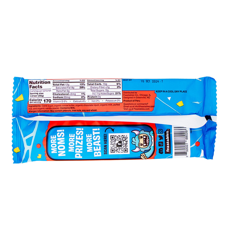 Mr Beast Milk Chocolate Crunch - 60g  Nutrition Facts Ingredients - Mr Beast Milk Chocolate Crunch - Crunchy milk chocolate - Gourmet chocolate treats - Chocolate with crispy bits - Premium chocolate bars - Milk chocolate delights - Crunchy chocolate bars - Delicious chocolate snacks - Artisan chocolate creations - Milk chocolate indulgence