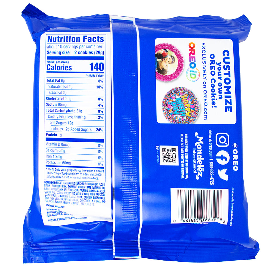 Oreo Dirt Cake - 10.68oz  Nutrition Facts Ingredients