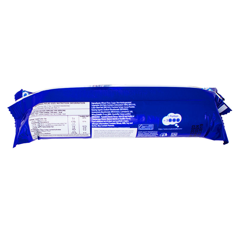 Oreo Red Velvet (Indonesia) - 119.6g   Nutrition Facts Ingredients