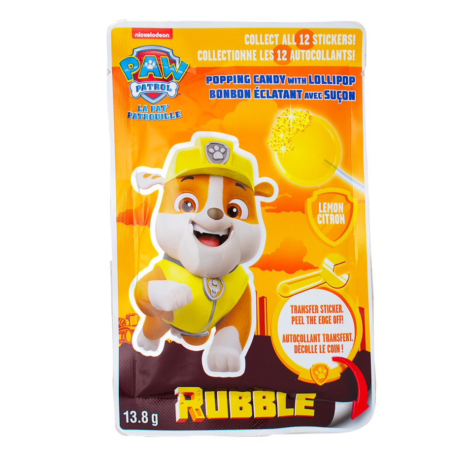 Paw Patrol Popping Candy with Lollipop Dipper - 13.8gPaw Patrol Popping Candy with Lollipop Dipper - 13.8g