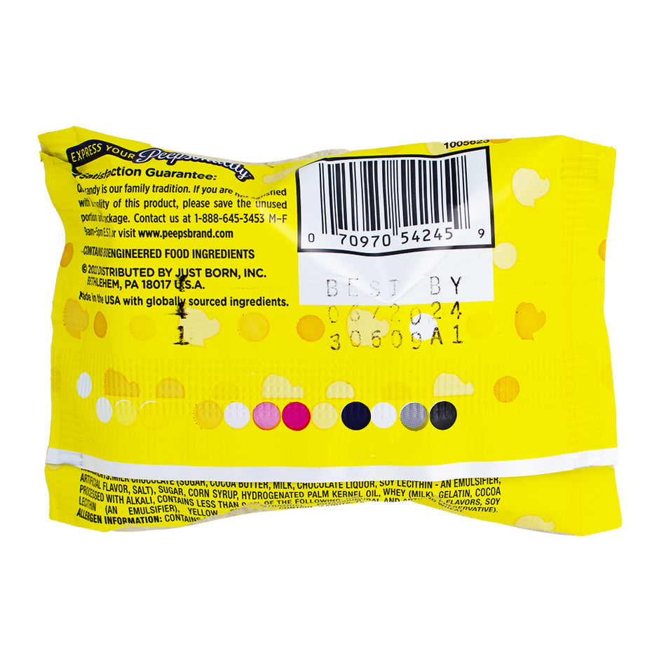 Peeps Milk Chocolate Covered Marshmallow - 1oz Nutrition Facts Ingredients