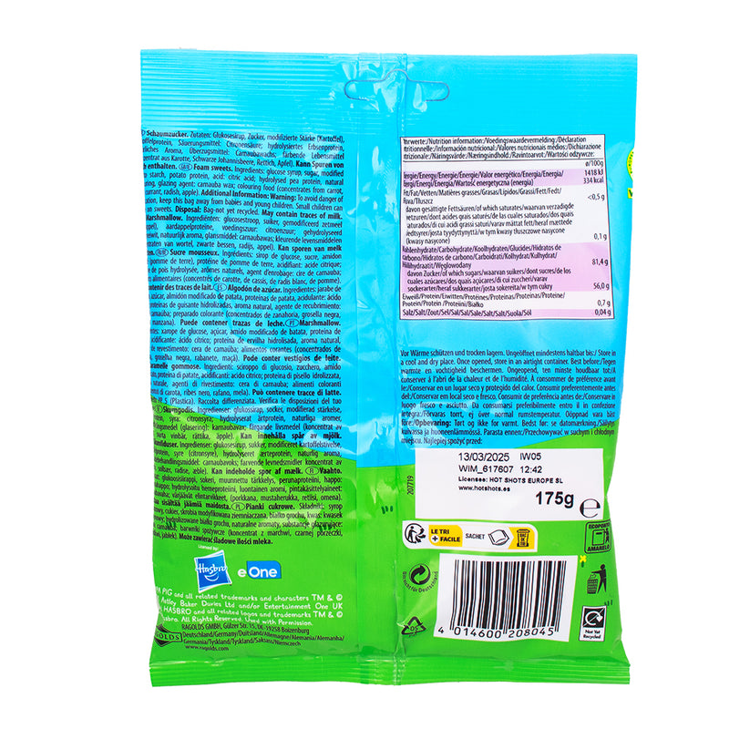 Peppa Pig Vegan Gummy Candy (UK) - 175g Nutrition Facts Ingredients - Peppa Pig Vegan Gummy - Gummies - Gummy Candy - Vegan Candy - Vegan Gummies - Vegan Gummy - British Candy - UK Candy