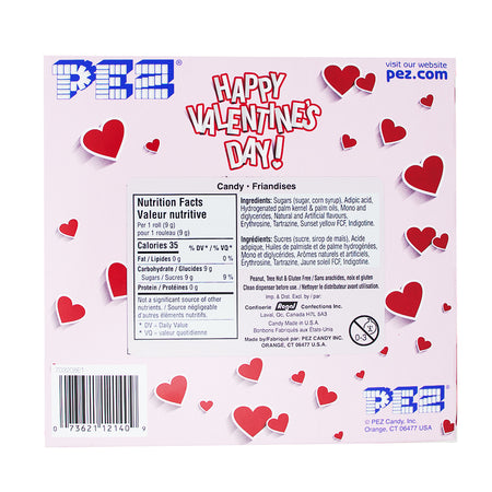 Pez Valentines Day Twin Pack - 49.3g Nutrition Facts Ingredients