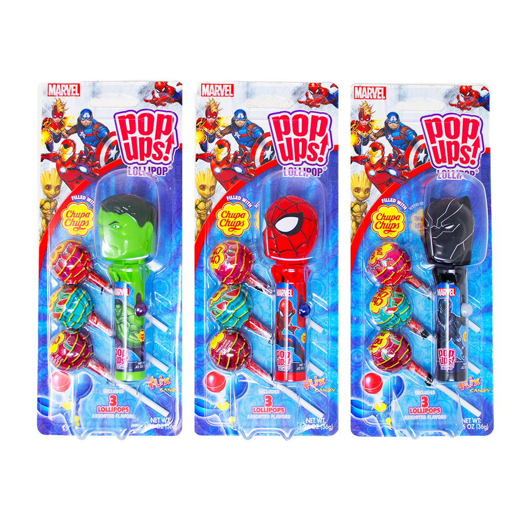 Marvel Pop-Ups Lollipop Set - 36g