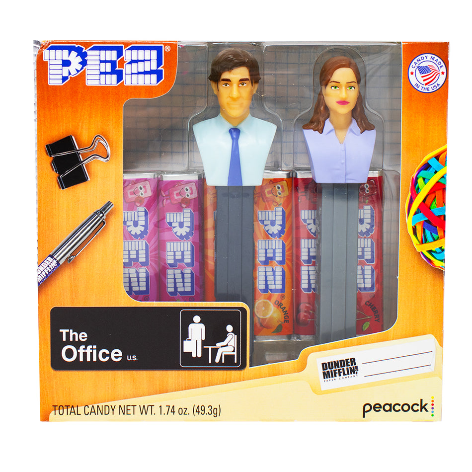 Pez The Office Gift Set Jim/Pam - PEZ - PEZ Candy - PEZ Dispenser - PEZ Dispensers - Candy PEZ Dispensers - PEZ Candy Dispenser - PEZ Dispenser Canada - The Office - The Office Candy - The Office Themed Candy
