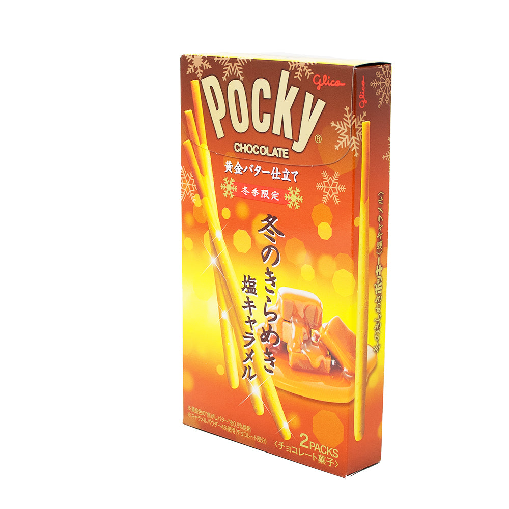 Pocky Limited Golden Salted Caramel (Japan) - 53g | Candy Funhouse