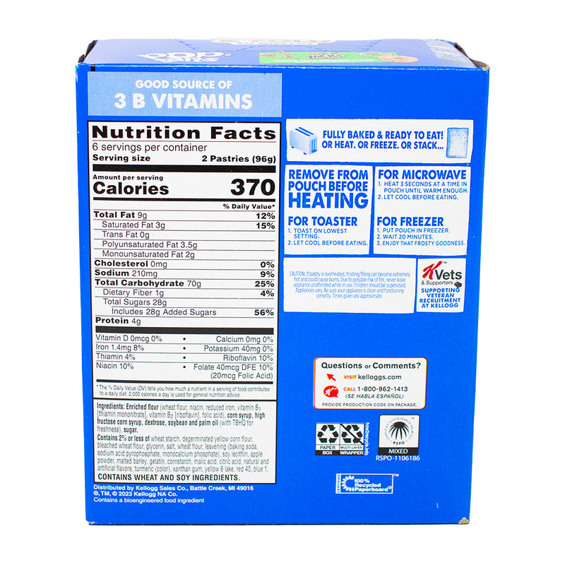 Pop-Tarts Frosted Apple Jacks - 576g  Nutrition Facts Ingredients - Pop Tarts - Apple Jacks - Apple Jacks Candy - Apple Jacks Snacks