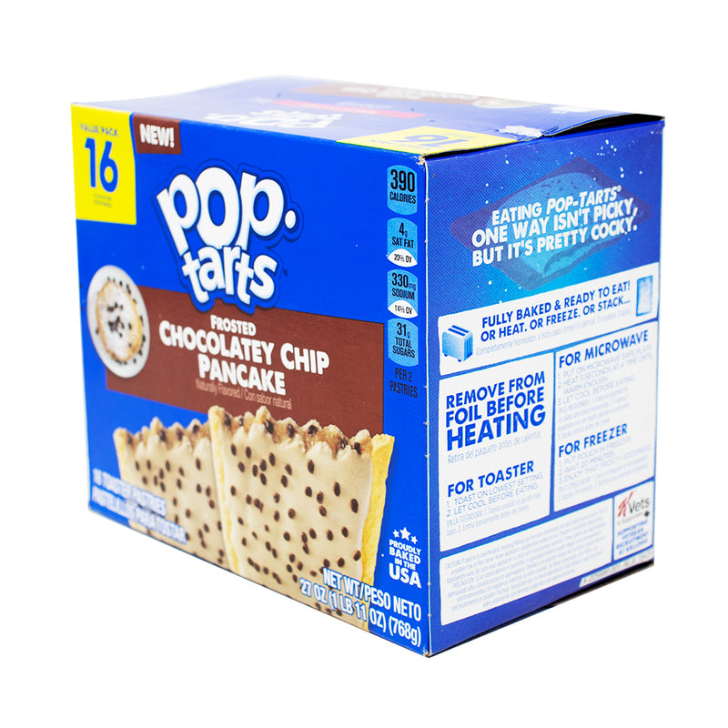 Pop-Tarts Frosted Chocolatey Chip Pancake 16 Pack - 27oz