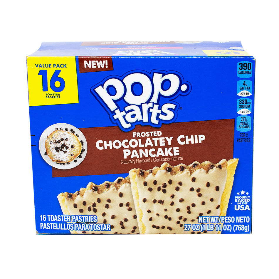 Pop-Tarts Frosted Chocolatey Chip Pancake 16 Pack - 27oz