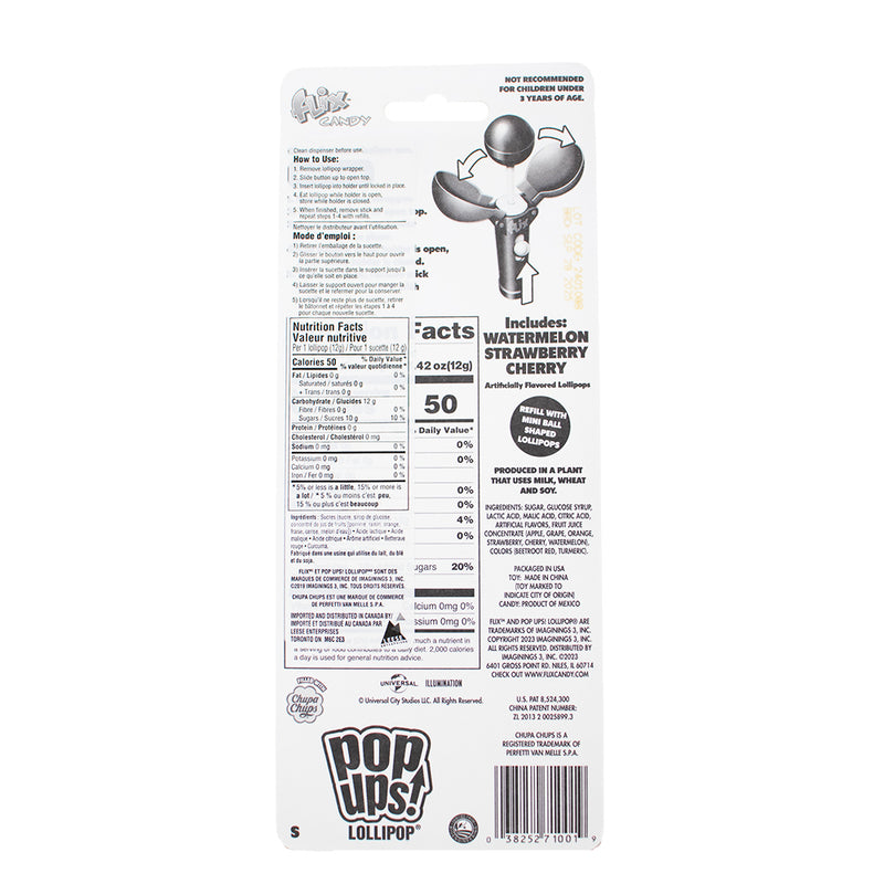 Minions Pop-Ups Lollipop Set - 36g  Nutrition Facts Ingredients