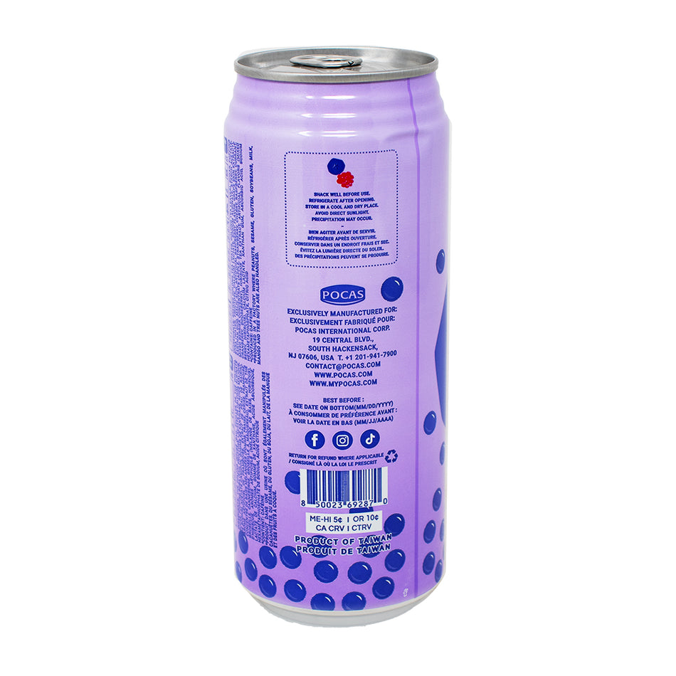 Popping Boba Mixed berry Hibiscus Tea Drink - 16.5oz  Nutrition Facts Ingredients