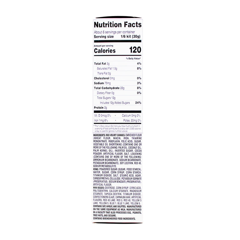 Red Velvet Cupid Cookie Kit - 6.75oz Nutrition Facts Ingredients - Red Velvet Cupid Cookie Kit - Valentine's Day Baking- DIY Cookie Decorating - Heart-Shaped Cookie Molds - Romantic Baking Experience - Valentine's Day Gifts - Edible Love Creations - Easy Baking Kit - Heartwarming Cookie Moments - Sweet Valentine's Day Treats - Red Velvet Cupid Cookie - Cookie Kit - Baking Kit