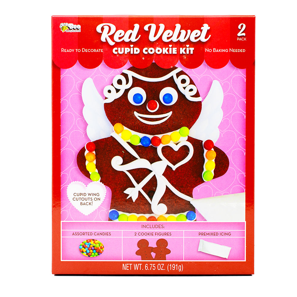Red Velvet Cupid Cookie Kit - 6.75oz - Red Velvet Cupid Cookie Kit - Valentine's Day Baking- DIY Cookie Decorating - Heart-Shaped Cookie Molds - Romantic Baking Experience - Valentine's Day Gifts - Edible Love Creations - Easy Baking Kit - Heartwarming Cookie Moments - Sweet Valentine's Day Treats - Red Velvet Cupid Cookie - Cookie Kit - Baking Kit
