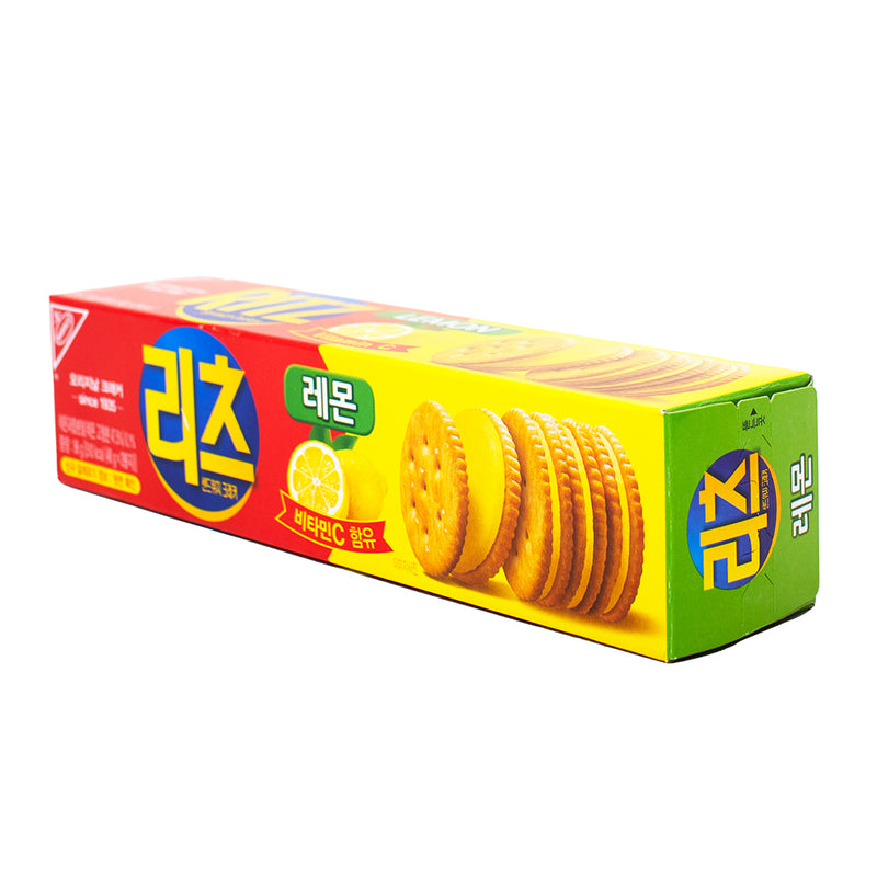 Ritz Crackers Sandwich with Lemon (Korea) - 96g - Ritz Crackers - Ritz Crackers Lemon - Lemon Crackers - Korean Cookies - Korean Snacks - Ritz