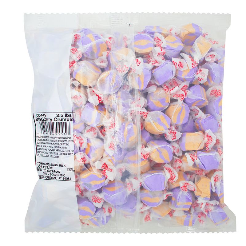 Salt Water Taffy - Blackberry Crumble - 2.5lb  Nutrition Facts Ingredients