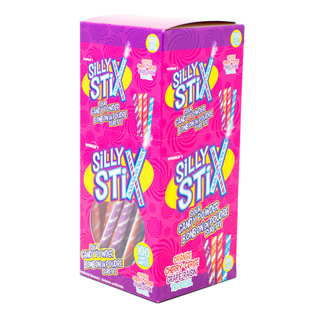 Silly Stix Sour Powder Straws 100ct - 186g]