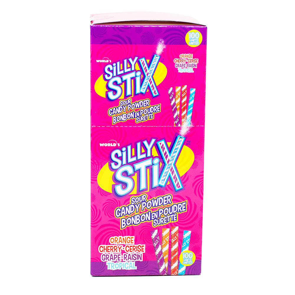 Silly Stix Sour Powder Straws 100ct - 186g