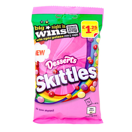 Skittles Desserts (UK) - 125g - Skittles Desserts UK - Skittles - Dessert-flavoured candy - Skittles candy