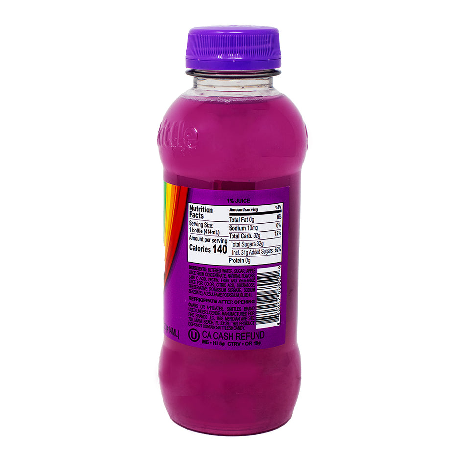 Skittles Wild Berry Drink - 414mL  Nutrition Facts Ingredients