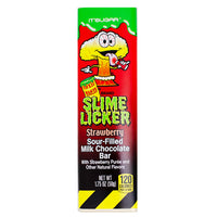 Toxic Waste Slime Licker Chocolate Bar Strawberry - 1.75oz - Toxic Waste - Toxic Waste Candy - Slime Licker - Chocolate - Toxic Waste Slime Licker Chocolate Bar Strawberry - Strawberry Candy - Sour Candy