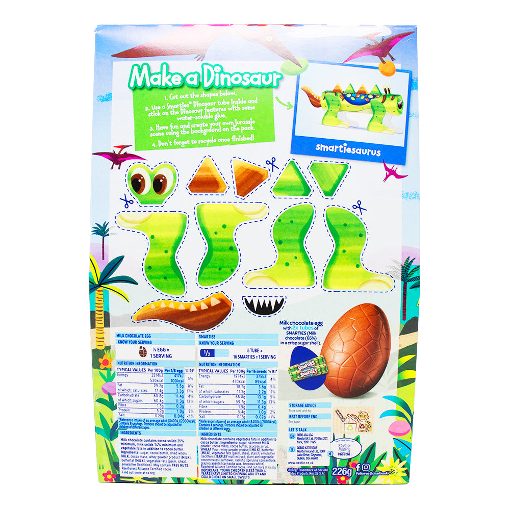 Smarties Giant Dinosaur Egg (UK) - 226g | Candy Funhouse – Candy