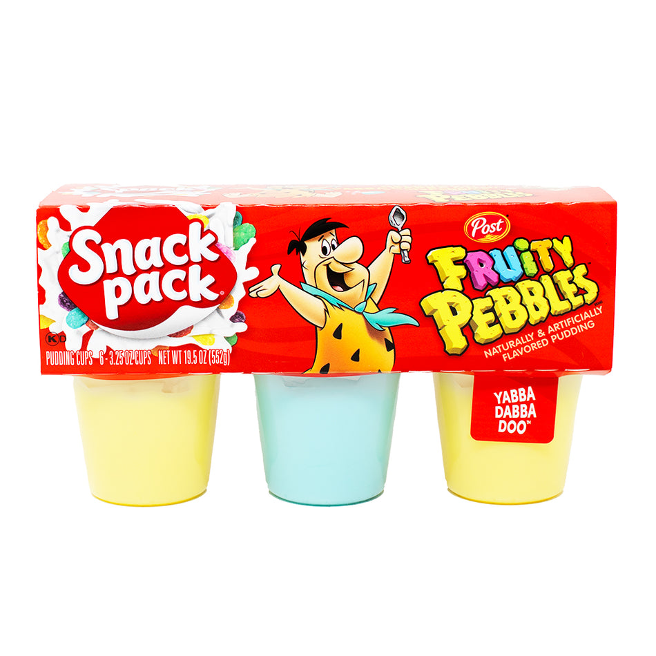 Snack Pack Fruit Pebbles - 552g - Snack Packs - Snack Pack - Pudding - Snack Pack Pudding - Fruity Pebbles - Fruity Pebbles Snack Pack - Fruity Pebbles Pudding