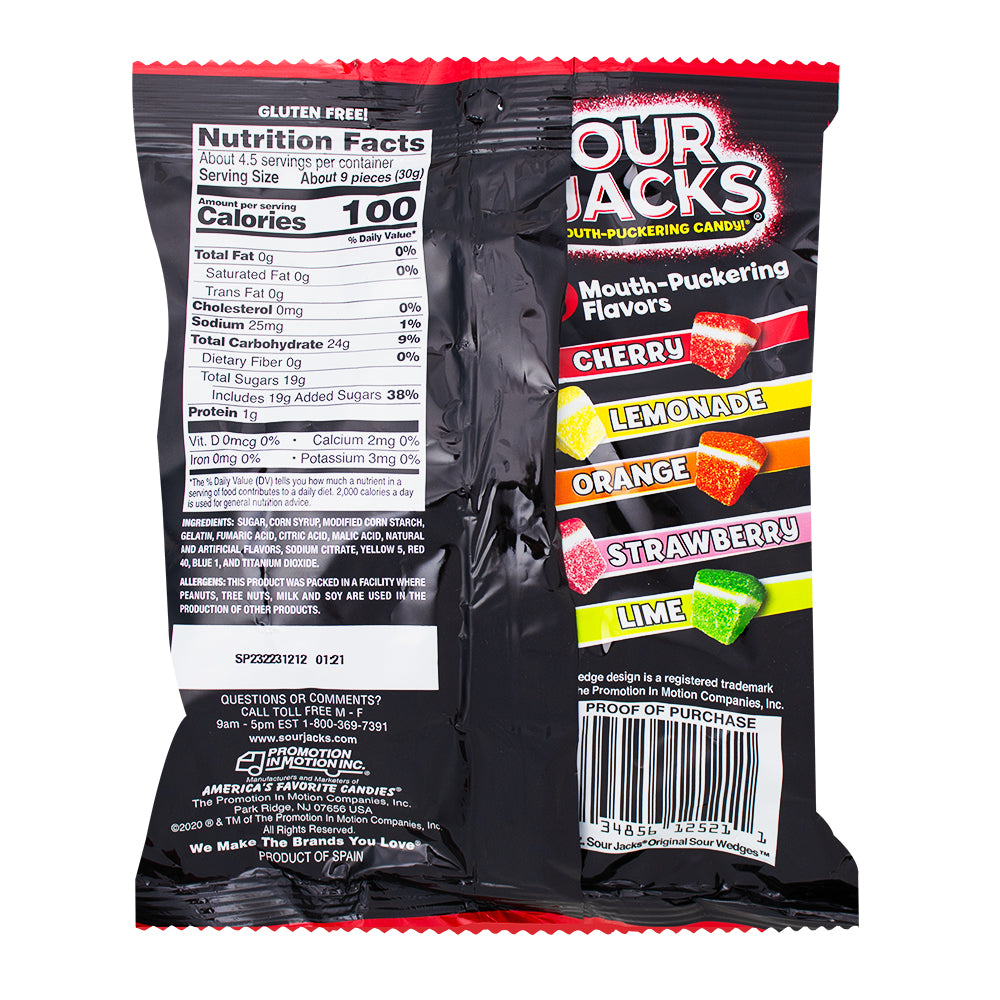 Sour Jacks Original Wedges 5oz Candy Funhouse Candy Funhouse CA