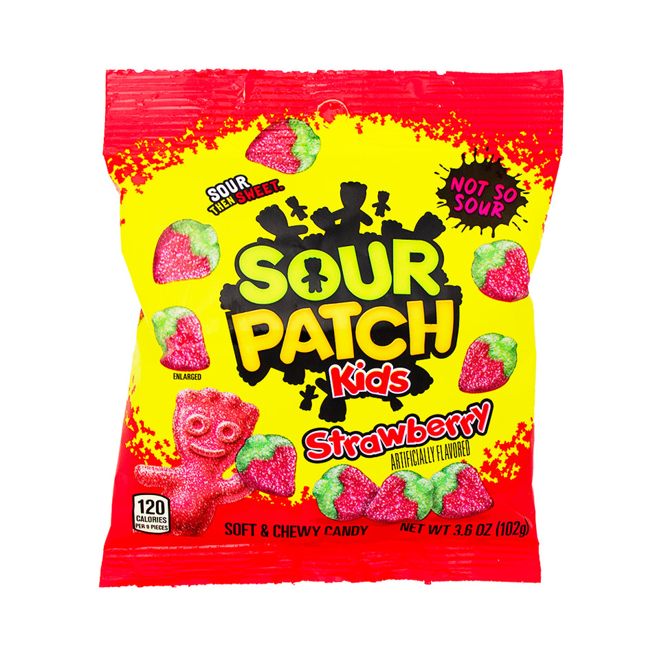 Sour Patch Kids Strawberry - 3.6oz - Sour Patch Kids - Sour Patch Kids Strawberry - Strawberry Candy - Sour Candy - Sour Strawberry Candy - Sour Patch Kids Candy