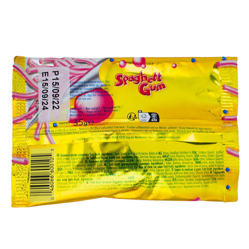 Lutti Spaghetti Gum (UK) - 35g  Nutrition Facts Ingredients