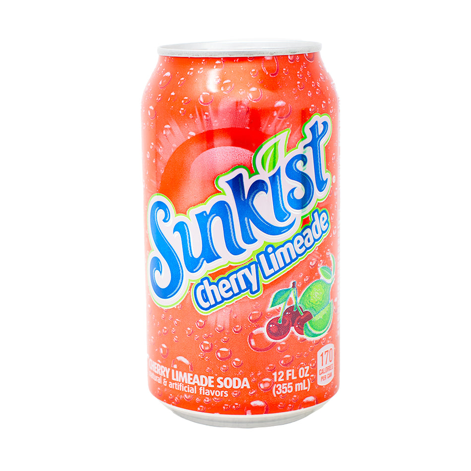 Sunkist Cherry Limeade Soda - 355mL