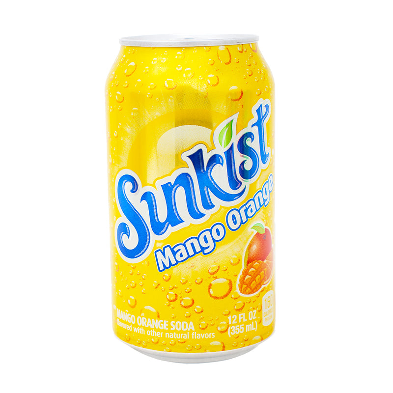 Sunkist Mango Orange Soda - 355mL - Sunkist - Sunkist Drink - Sunkist Soda - Sunkist Mango Orange Soda